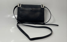 Load image into Gallery viewer, Michael Kors Womens Black &amp; White Inner Pocket Adjustable Strap Crossbody Purse
