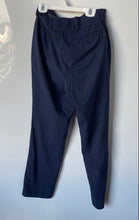 Load image into Gallery viewer, Banana Republic Mens Blue Striped Slim Fit Flat Front Dress Pants Size 30x30
