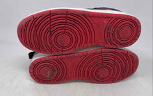 Load image into Gallery viewer, Nike Boys Court Borough Mid 2 CD7782-602 Black Red Lace-Up Sneakers Shoes Sz 7Y
