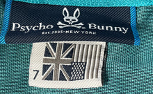 Load image into Gallery viewer, Psycho Bunny Mens Green Anglo American Design Golf Polo Shirt Size 7
