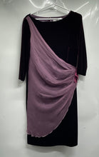 Load image into Gallery viewer, Bencivenga Womens Purple 3/4 Sleeve Boat Neck Back Zip Sheath Dress Size 48
