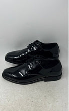 Load image into Gallery viewer, Fabian Couture Mens Black Patent Leather Derby Dress Shoes Size 11 1/2M
