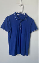Load image into Gallery viewer, Armani Exchange Mens Blue Short Sleeve Spread Collar Golf Polo Shirt Size XS
