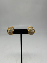 Load image into Gallery viewer, Authentic Swarovski Women's Gold-Tone Pave Crystal Earrings
