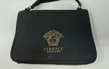 Load image into Gallery viewer, Versace Parfums Womens Black Inner Pockets Shoulder Crossbody Handbag

