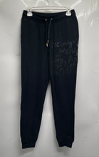 Load image into Gallery viewer, Armani Exchange Womens Black Elastic Waist Adjustable Drawstring Sweatpants Sz M
