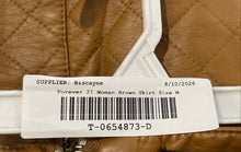 Load image into Gallery viewer, Forever 21 Womens Brown Quilted Slit Back-Zip Mini Skirt Size Medium
