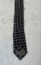 Load image into Gallery viewer, Perry Ellis Mens Brown Geometric Silk Adjustable Pointed Tie One Size

