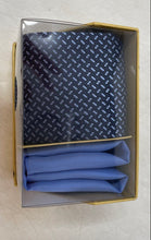 Load image into Gallery viewer, Michael Kors Mens Blue Printed Silk Adjustable Formal Pointed Tie One Size
