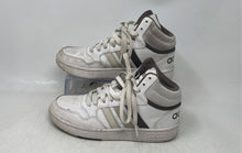 Load image into Gallery viewer, Adidas Kids Hoops Mid IH7894 White Gray Mid Top Lace-Up Sneaker Shoes Size 3
