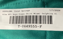 Load image into Gallery viewer, Nike Boys Green Miami Dolphins Tyreek Hill #10 NFL Football Jersey Size S
