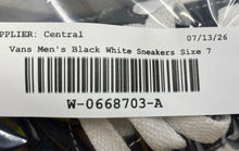 Load image into Gallery viewer, Vans Mens Caldrone 500714 Black White Low Top Lace-Up Sneaker Shoes Size 7
