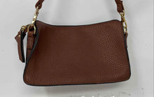 Load image into Gallery viewer, Kenneth Cole Reaction Womens Alpine Brown Pebbled Faux Leather Crossbody Handbag
