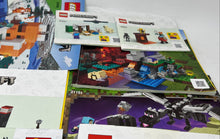 Load image into Gallery viewer, LEGO Minecraft Multicolor Instruction Manuals Books Lot Of 9 Pcs

