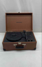 Load image into Gallery viewer, Crosley Model CR49-TA Brown Built-In-Speakers Turntable Record Player Not Tested
