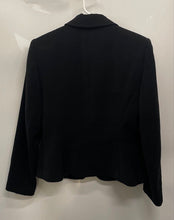 Load image into Gallery viewer, Tahari Womens Black Long Sleeve Collared Pockets Three Button Blazer 4
