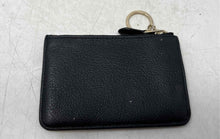Load image into Gallery viewer, Coach Womens Black Pebbled Leather Inner Pocket Zipper Coin Wallet
