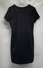Load image into Gallery viewer, Calvin Klein Womens Black Short Sleeve Drawstring T-Shirt Dress Size Small
