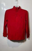 Load image into Gallery viewer, Polo Ralph Lauren Boys Red Long Sleeve Quarter-Zip Pullover Sweater Size L 14-16
