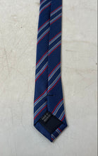 Load image into Gallery viewer, Mens Multicolor Striped Print Keeper Loop Adjustable Formal Designer Tie
