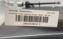 Load image into Gallery viewer, Crosley C6B-BK Black Belt Drive Bluetooth Turntable Record Player Not Tested
