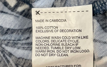 Load image into Gallery viewer, Original Penguin Mens Blue White Printed Cotton Short Sleeve T-Shirt Size XL
