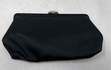 Load image into Gallery viewer, Vintage MM Womens Black Crystal Embellished Snap Evening Clutch Purse
