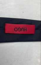 Load image into Gallery viewer, Hugo Boss Mens Black Silk Long Formal Adjustable Pointed Tie
