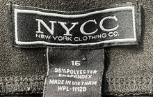 Load image into Gallery viewer, NYCC New York Clothing Co. Womens Black Flat Front Belted Ankle Pants Size 16
