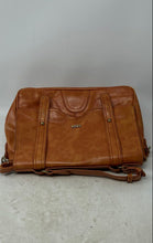 Load image into Gallery viewer, MSK Womens Brown Leather Inner Pockets Shoulder Flap Crossbody Handbag
