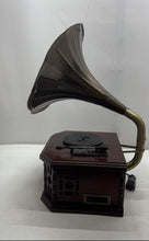 Load image into Gallery viewer, Vintage Pyle PVNP4CD Phonograph Horn Turntable With CD Cassette Untested
