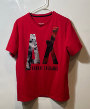 Load image into Gallery viewer, Armani Exchange Mens Red Cotton Short Sleeve Regular Fit Pullover T-Shirt Size M
