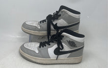 Load image into Gallery viewer, Nike Kids Air Jordan 1 Mid Gray White Leather Lace-Up Sneaker Shoes Size 5.5
