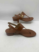 Load image into Gallery viewer, Michael Kors Womens Flat Brown Sandal Size 7.5
