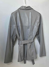 Load image into Gallery viewer, Highway 2000 Womens Gray Long Sleeve Button Front Jacket Size Medium
