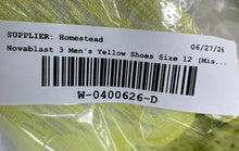 Load image into Gallery viewer, Asics Mens Novablast 3 1011B458 Yellow Sneaker Shoes Size 12 Missing Laces
