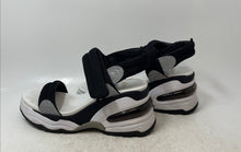 Load image into Gallery viewer, ASH Womens Cosmos White Black Open Toe Hook And Loop Ankle Strap Sandals Size 39
