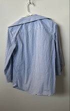 Load image into Gallery viewer, Lauren Ralph Lauren Mens Blue Gingham Stretch Non-Iron Button-Up Shirt Size S
