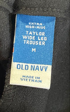 Load image into Gallery viewer, Old Navy Womens Taylor Black Extra High-Rise Wide-Leg Trouser Pants Size M
