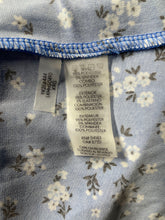Load image into Gallery viewer, Karl Lagerfeld Womens Blue Floral Print Tiered Ruffle Back Zip Mini Dress Size 6
