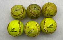 Load image into Gallery viewer, Set Of 6 Pieces Worth YWCS12 Yellow Practice Official League Softball Ball 12"
