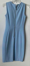 Load image into Gallery viewer, Calvin Klein Womens Light Blue Sleeveless Back-Zip Sheath Dress Size 2
