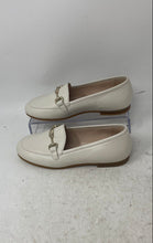 Load image into Gallery viewer, London Kids Girls White Leather Moc Toe Slip-On Loafer Flats Size EUR 32
