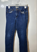 Load image into Gallery viewer, Tory Burch Womens Blue Denim Stretch Medium Wash Straight Leg Jeans Size 27
