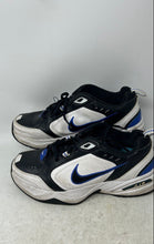 Load image into Gallery viewer, Nike Mens Air Monarch IV 415445-002 Black White Leather Sneaker Shoes Size 9.5
