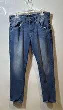 Load image into Gallery viewer, True Religion Womens Blue Denim Medium Wash Pockets Skinny Leg Jeans Size 33
