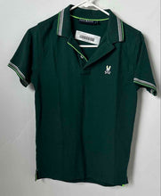Load image into Gallery viewer, Psycho Bunny Boys Green Cotton Short Sleeve Collared Polo Shirt Size L 14-16
