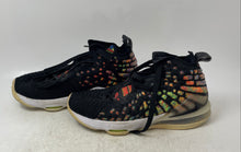 Load image into Gallery viewer, Nike Kids LeBron 17 BQ5594-005 Black Orange Lace-Up Sneaker Shoes Size 6Y
