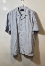 Load image into Gallery viewer, Adolfo Dominguez Mens Light Blue Short Sleeve Collared Button-Up Shirt Size XL
