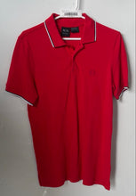 Load image into Gallery viewer, Armani Exchange Mens Red Short Sleeve Spread Collar Polo Shirt Size Small
